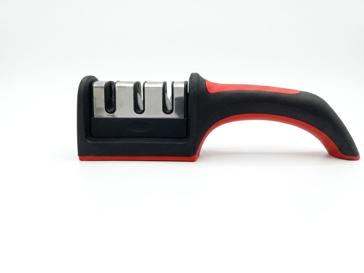Professional 3-Stage Manual Knife Sharpener with Ergonomic Non-Slip Handle – view 2