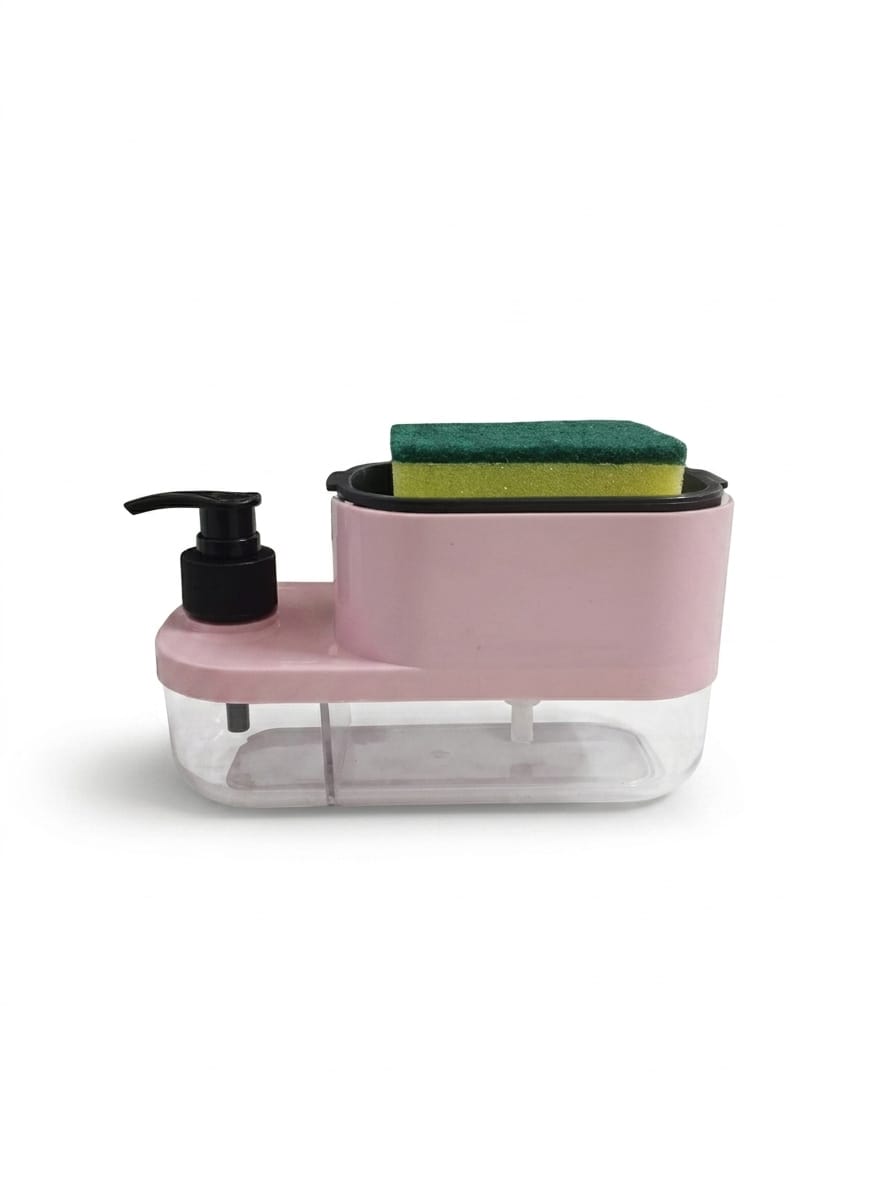 Anjani 3-in-1 Soap Dispenser with Sponge Holder & Storage Tray – view 2
