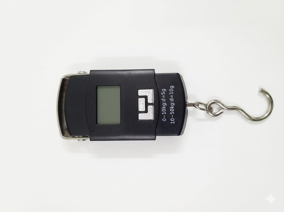 Portable Electronic Hanging Scale (WH-A08) – Digital Luggage & Hook Scale, 50kg Capacity